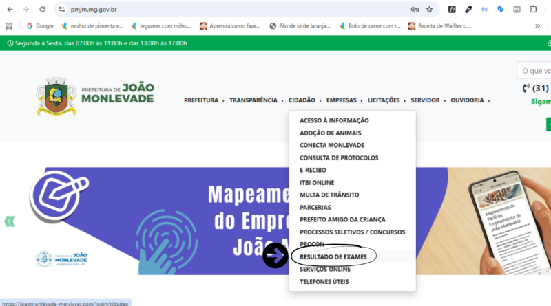 Prefeitura de João Monlevade disponibiliza resultados de exames laboratoriais pelo site oficial