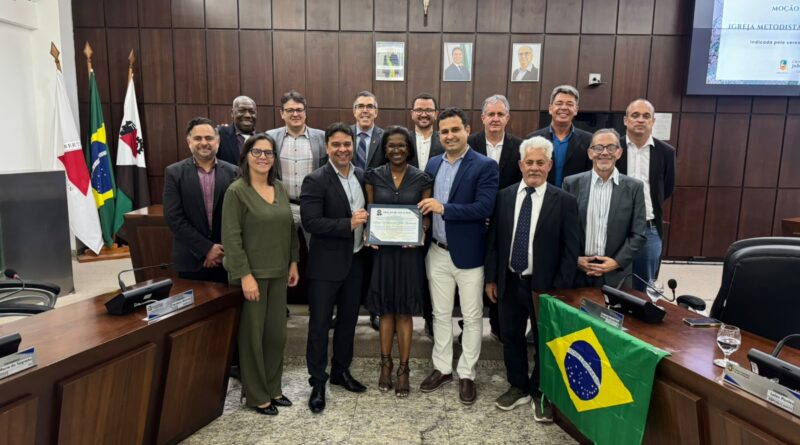 Igreja Metodista recebe Moção de Aplausos pelos 90 anos de história e serviços prestados à comunidade