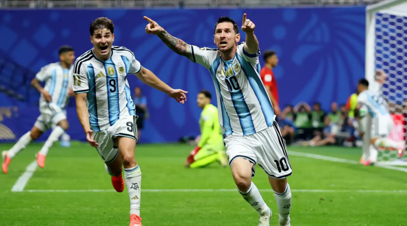 Argentina reage no segundo tempo, vence o Egito de virada e avança às quartas da Copa