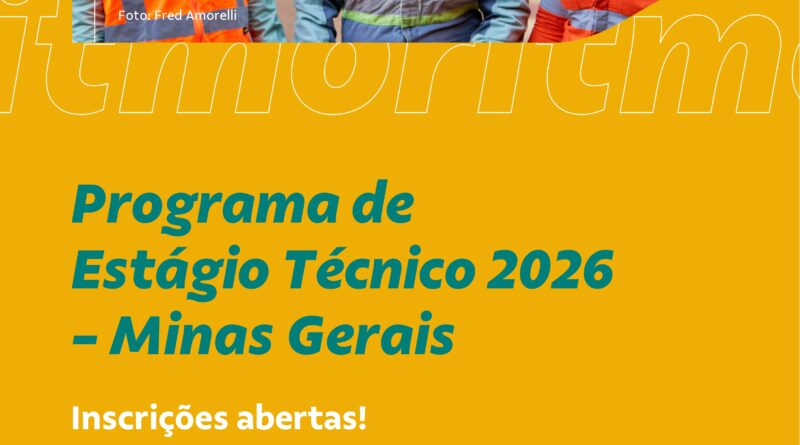 Vale oferece mais de 500 vagas em Programa de Estágio Técnico Vale oferece mais de 500 vagas em Programa de Estágio Técnico